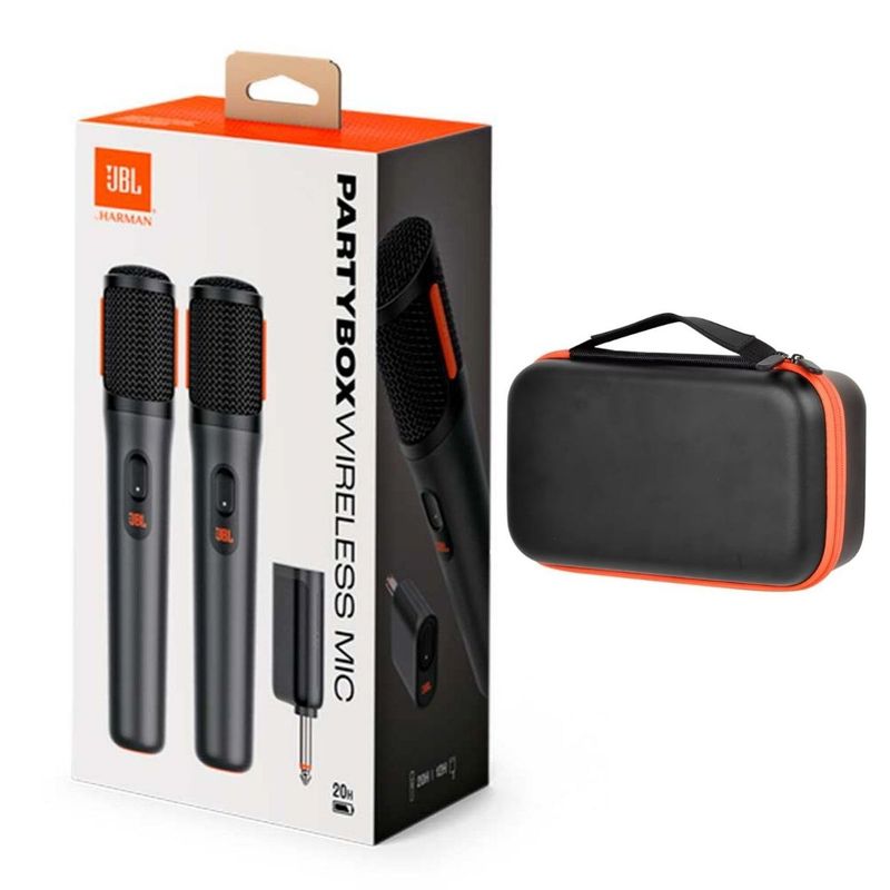 JBL - Micrófono Jbl Partybox Wireless Recargable + Estuche Rígido