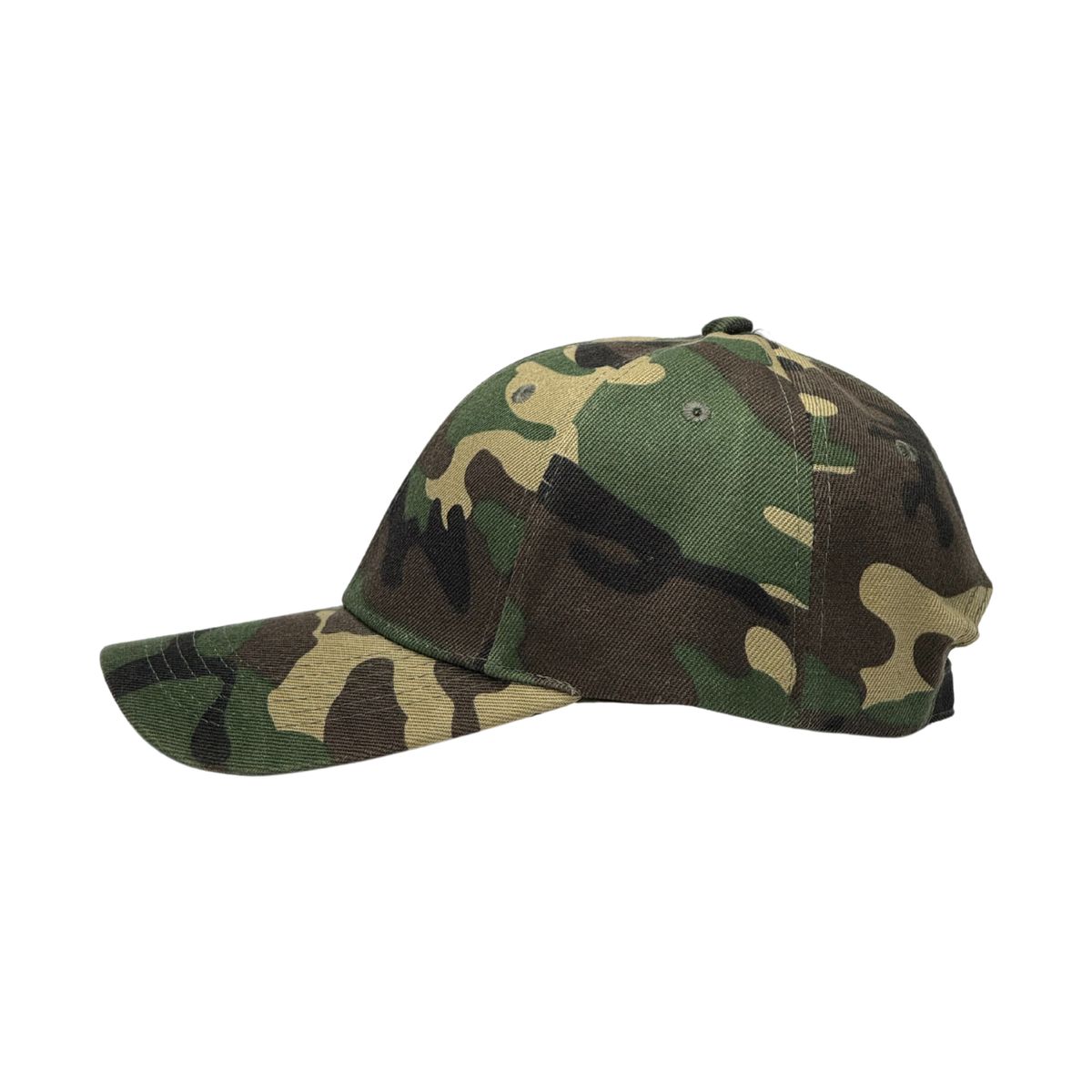 GENERICO - Gorra Unisex de Lona Camuflada Verde con Visera Curva