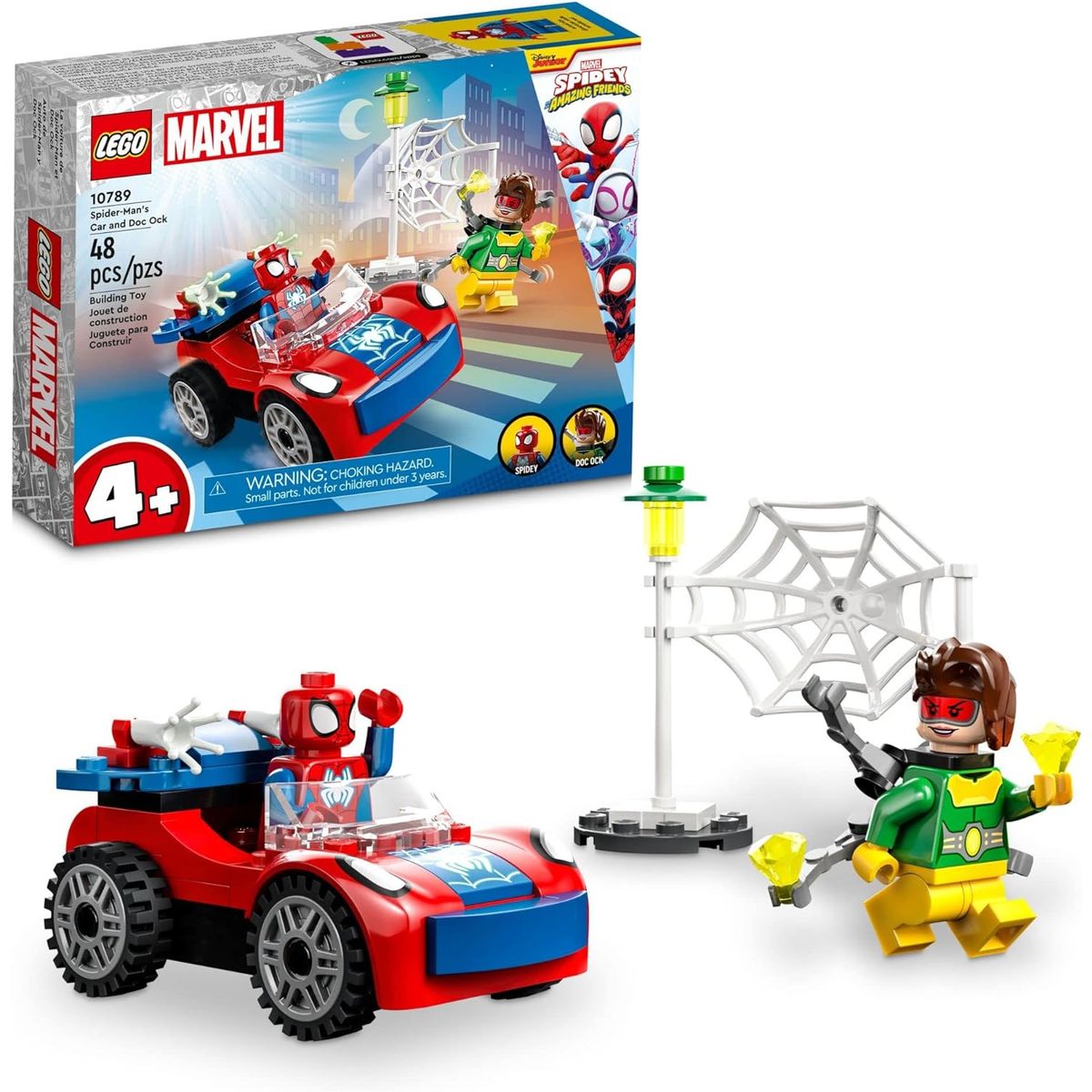 LEGO - LEGO Marvel 10789 Carro de Spiderman y Doc Ock (48 piezas)