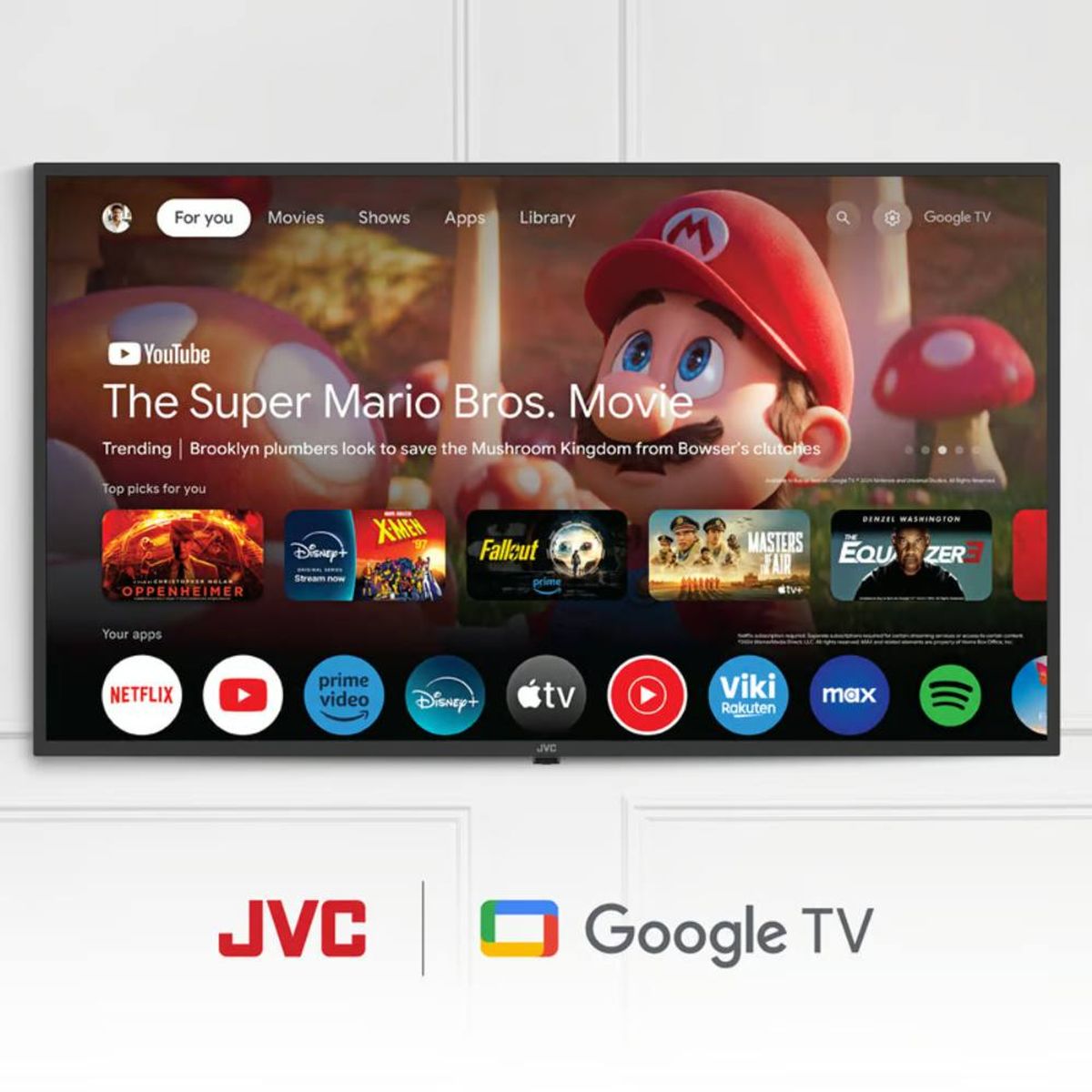JVC - Televisor JVC LED 43 FHD Google TV Os LT-43KM348