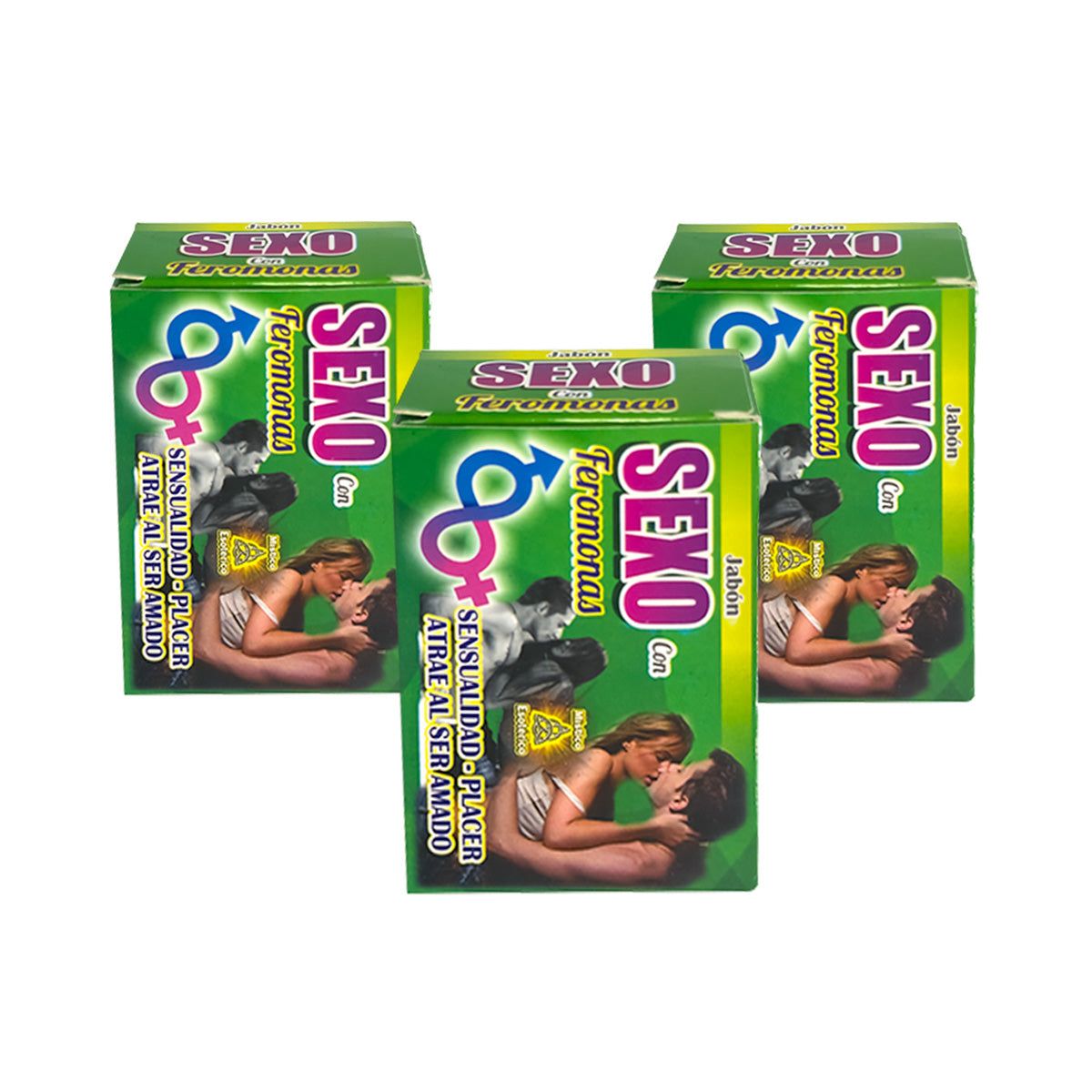 GENERICO - Jabón Corporal Sex Con Feromonas 110Gr 3 Und