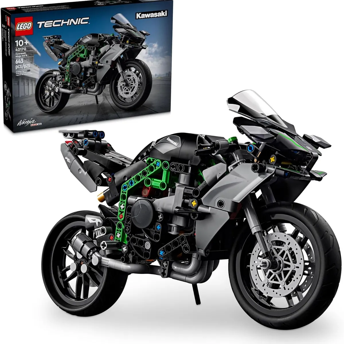 LEGO - LEGO Technic 42170 Moto Kawasaki Ninja H2R (643 piezas)
