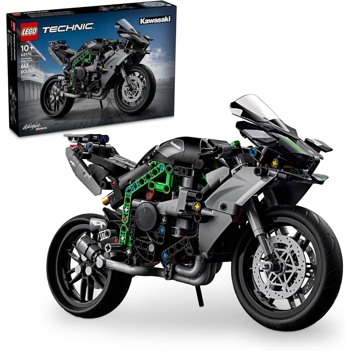 LEGO - LEGO Technic 42170 Moto Kawasaki Ninja H2R (643 piezas)
