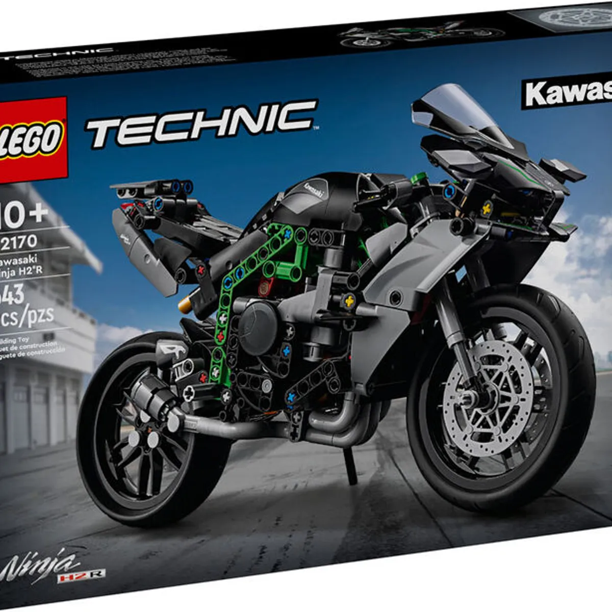 LEGO - LEGO Technic 42170 Moto Kawasaki Ninja H2R (643 piezas)