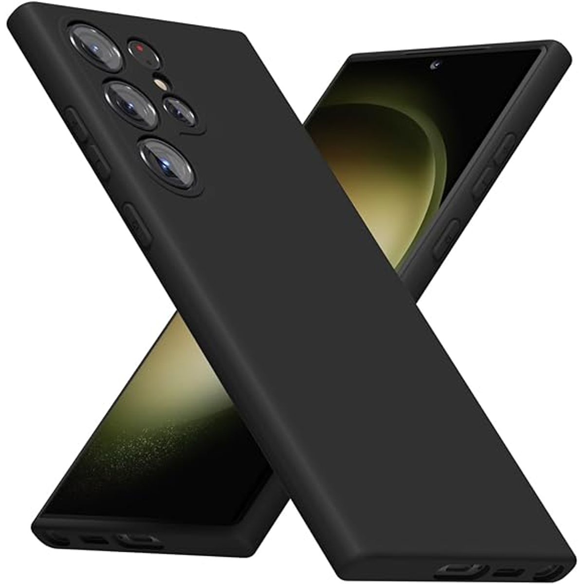 GENERICO - Case Silicona para Samsung S23 Ultra Negro