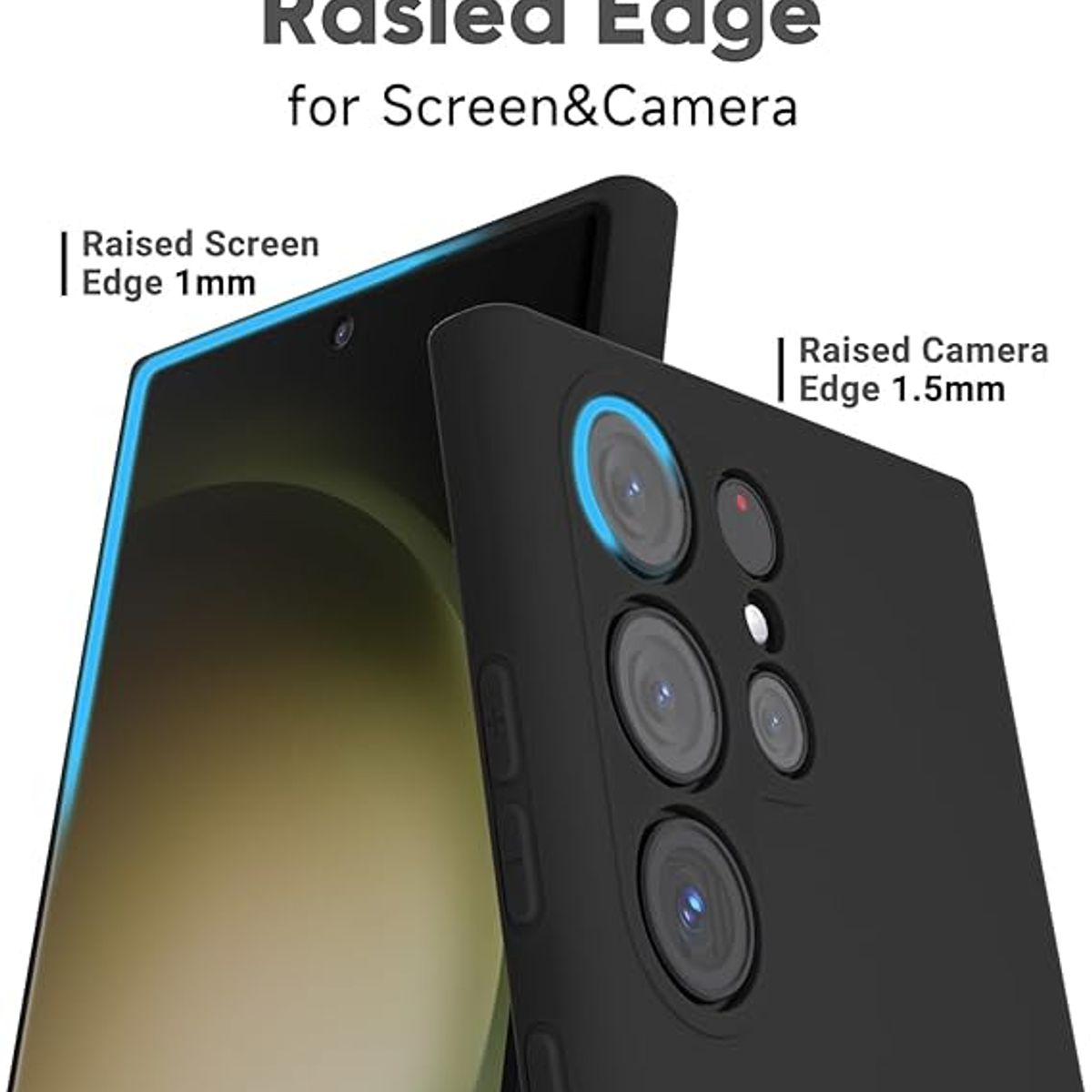 GENERICO - Case Silicona para Samsung S23 Ultra Negro