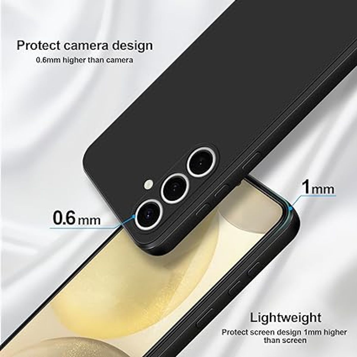 GENERICO - Case Protector para Samsung S24 Silicona Negro