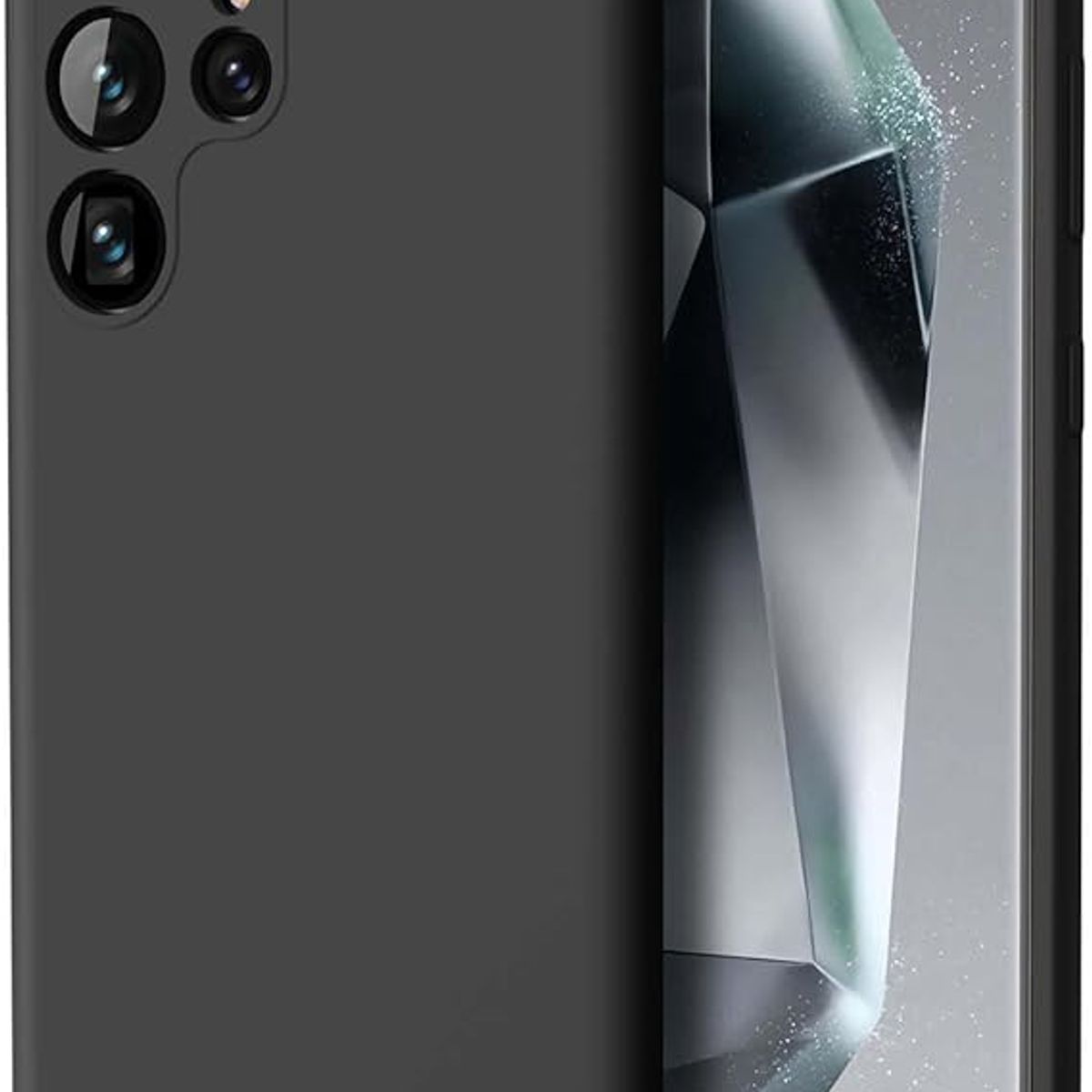 GENERICO - Case Protector para Samsung S24 ULTRA Silicona Negro