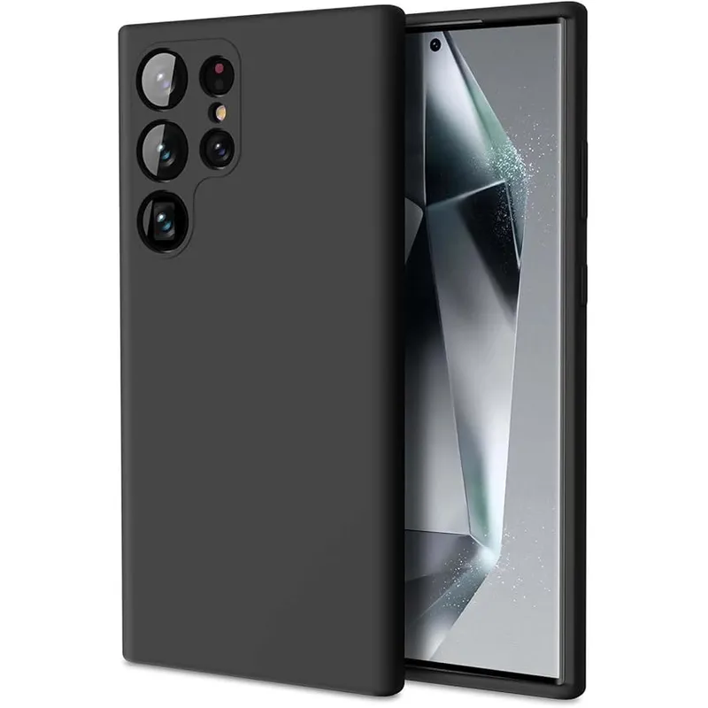 GENERICO - Case Protector para Samsung S24 ULTRA Silicona Negro