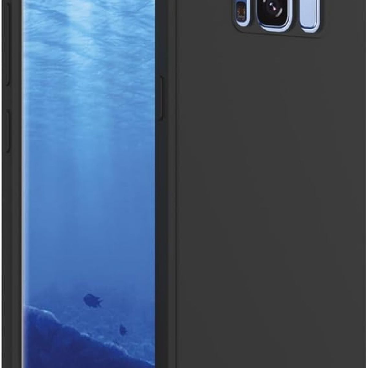 GENERICO - Case Protector para Samsung S8 PLUS Silicona Negro