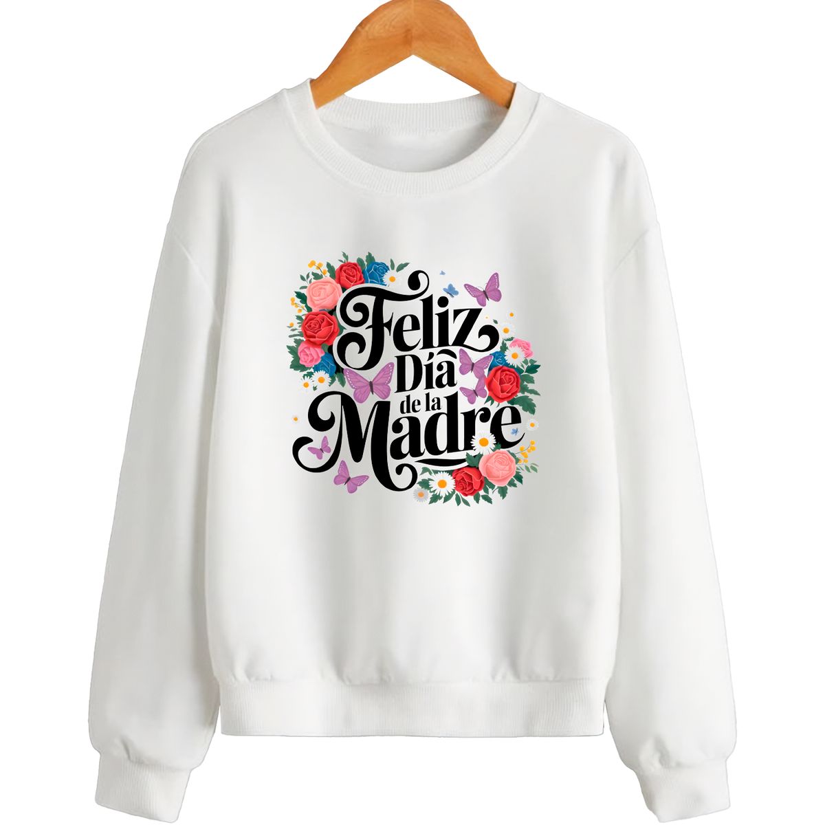 GENERICO - Polera Cuello Redondo Feliz Dia de La Madre