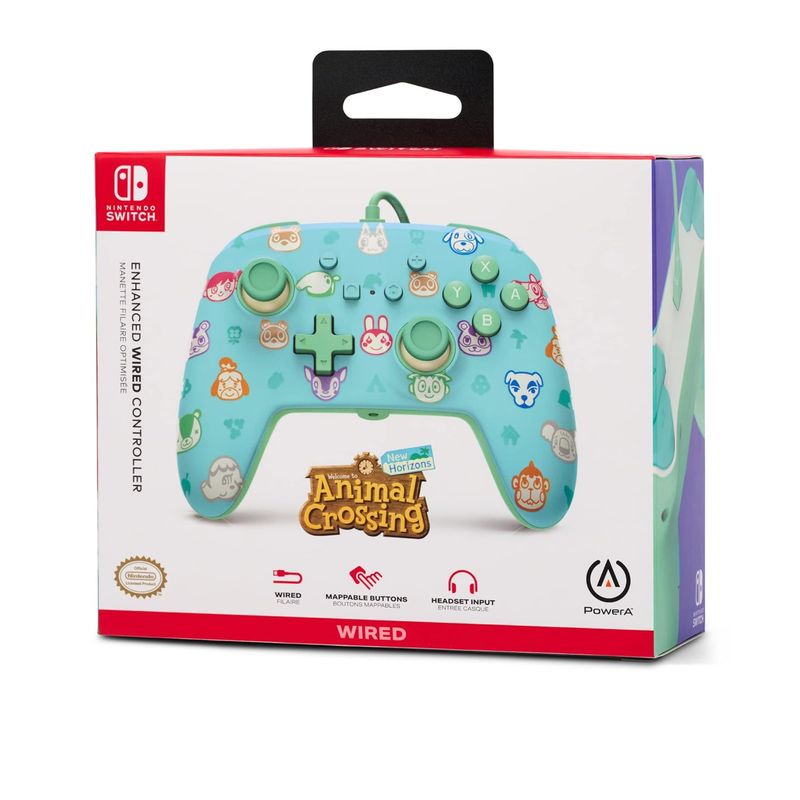 POWER A - Mando PowerA Enhanced Wired Controller Animal Crossing