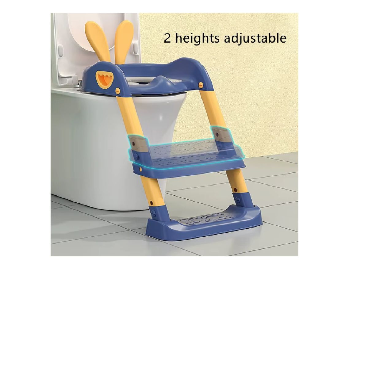 GENERICO - Adaptador de Baño y Escalera Portátil para Niños con Oreja