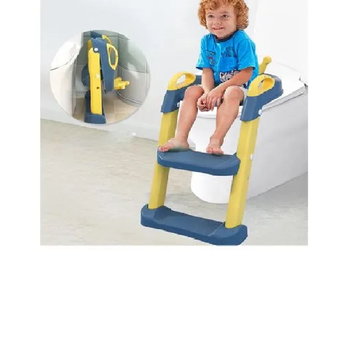 GENERICO - Adaptador de Baño y Escalera Portátil para Niños con Oreja