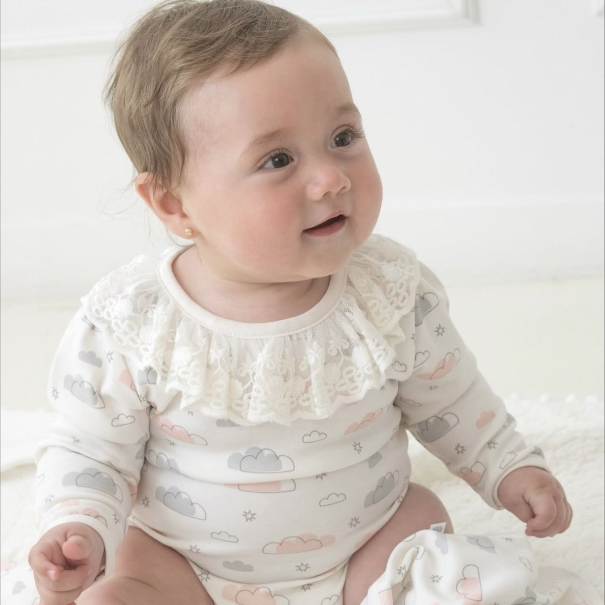 RIKURIY - Body collar nubes rosa