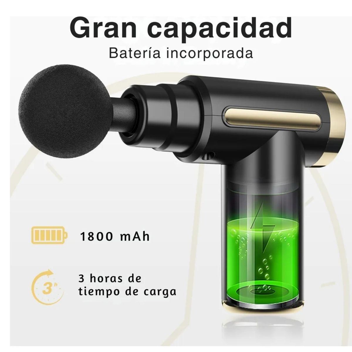 GENERICO - Pistola De Masaje Muscular Para Relajar Aliviar El Dolor