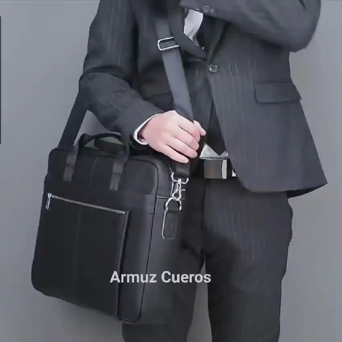 ARMUZ - Maletín de cuero vacuno Hermes 5013 Para Laptop de 17"