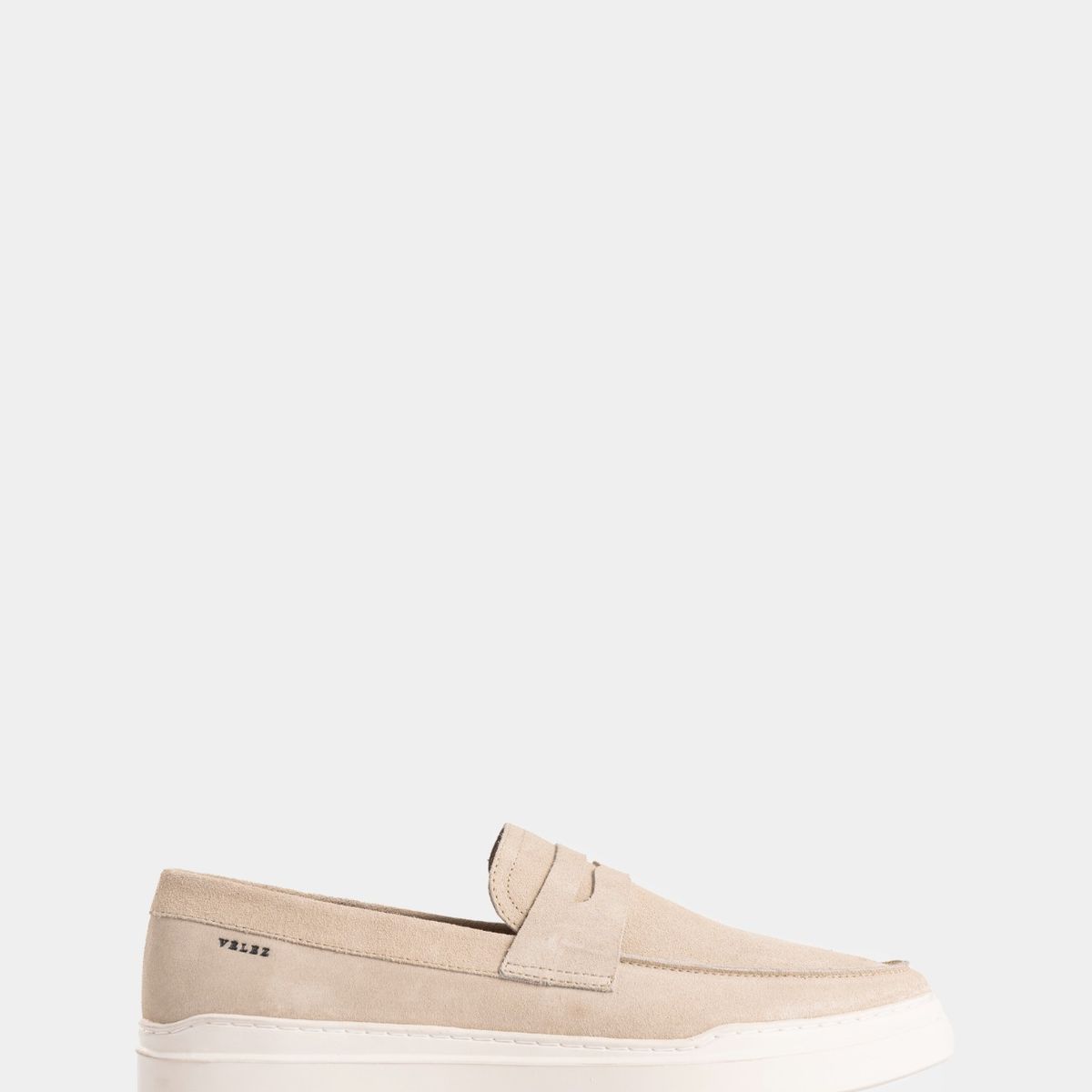 VELEZ - Vélez Mocasines Alameda Cuero Gamuzado Hombre Clásico Arena