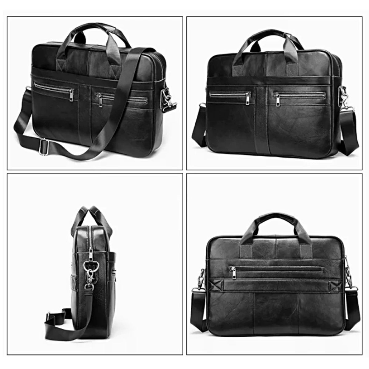 ARMUZ - Maletín de Cuero Vacuno Perseo 5011 Para Laptop de 15.6"