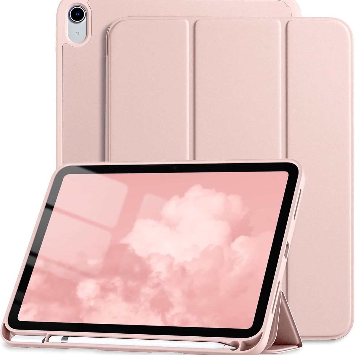 GENERICO - Funda Case Protector Para iPad 10ma Gen 10.9 (2022) y iPad 11va Gen A16 ROSA
