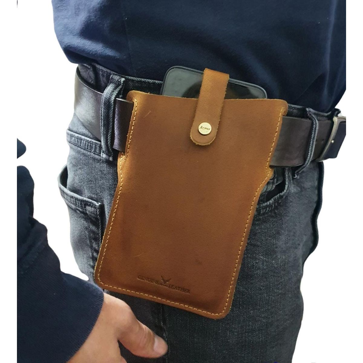 ARMUZ - Porta celular De Cuero Vacuno DG1007