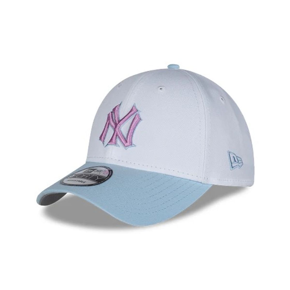 NEW ERA - Gorra New York Yankees MLB Color Pack 9FORTY Snapback Blanca Celeste