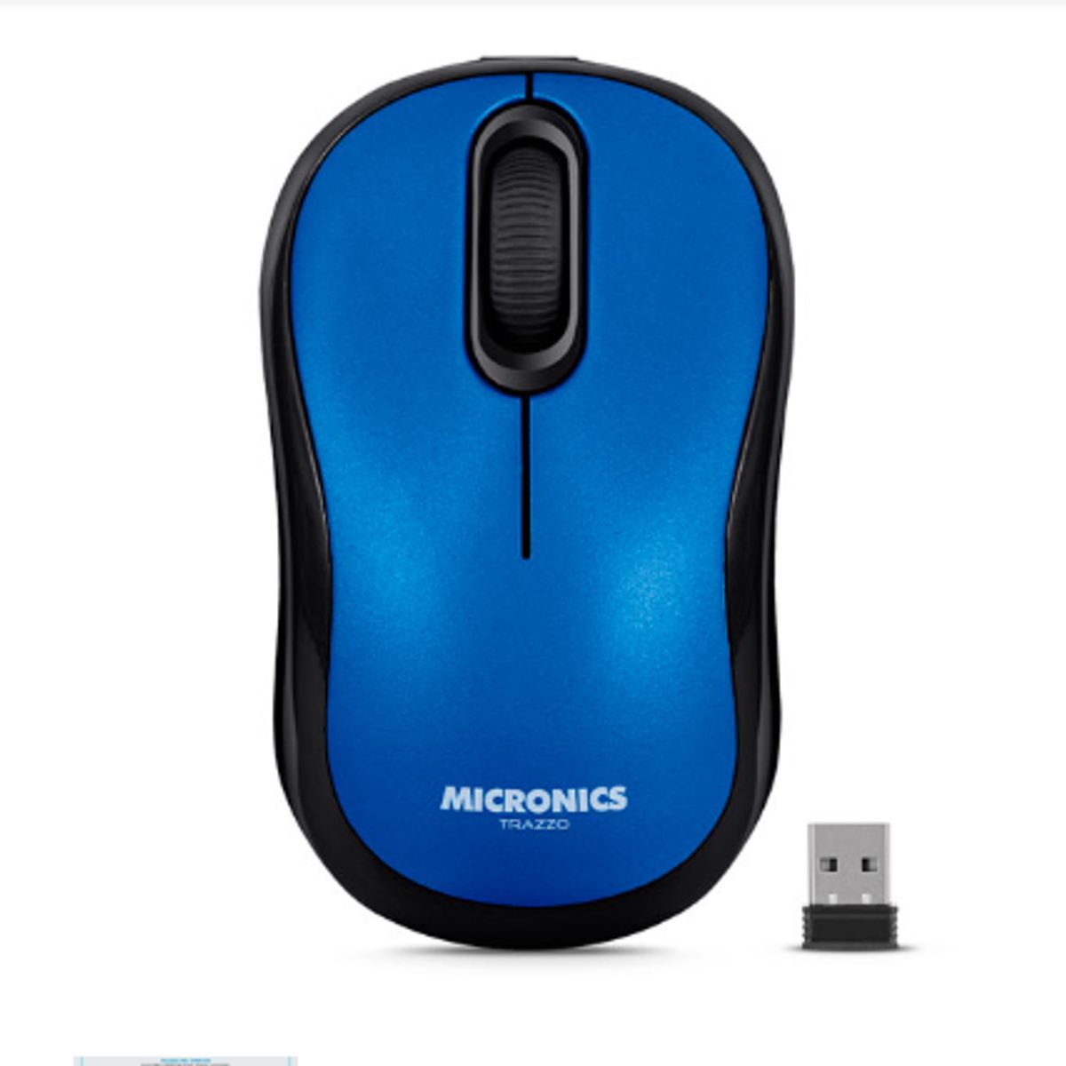 MICRONICS - Mouse Inalambrico TRAZZO3 MIC M700-3M BT WIFI USB-C Azul MICRONICS