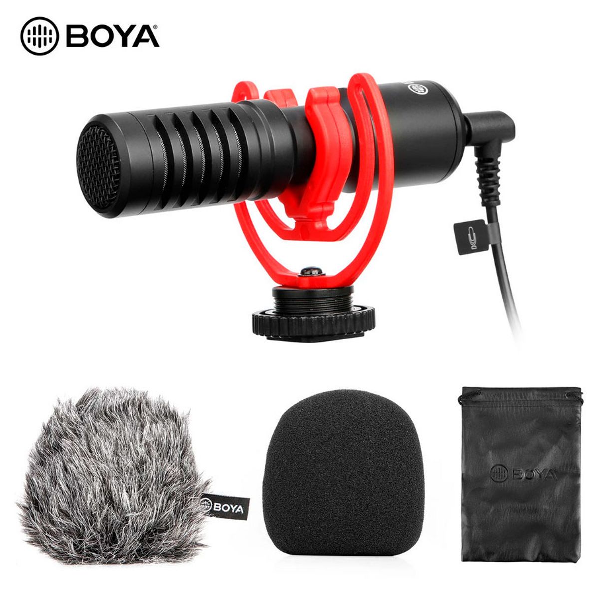BOYA - BOYA BY-MM1 plus - Micrófono de Cañon Boom para SmartPhone y laptops