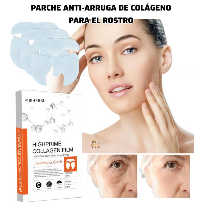 OEM - Parche ANTI-ARRUGA de COLÁGENO para el rostro / 3 set