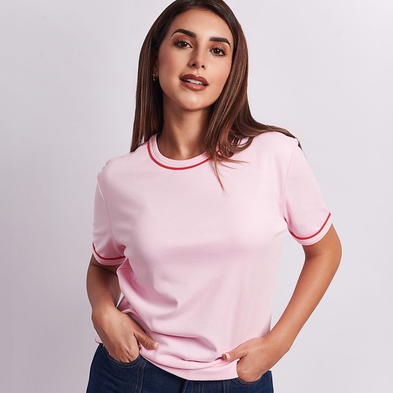 SULKAY - Polo Sulkay Fresa Chic Manga corta Algodón Rosa