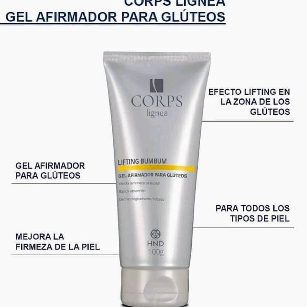 GENERICO - GEL REAFIRMANTE PARA GLUTEOS LIFTING BUMBUM CORPS LINEA 100g - Brasil