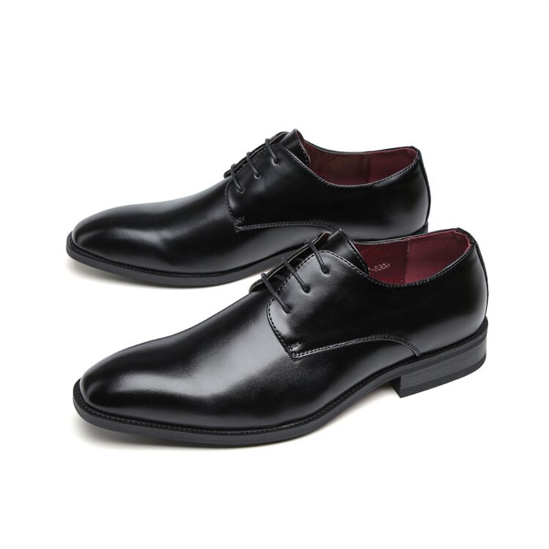 DANWEILE - Zapato Formal Hombre Cuero Negro Guante