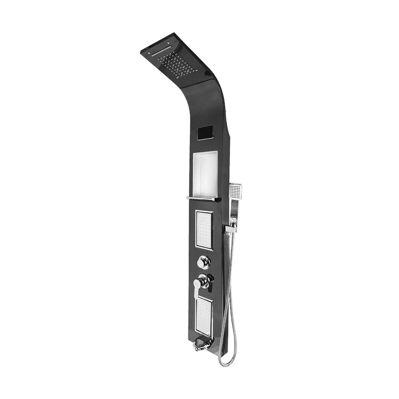 FRATELLI - COLUMNA DE DUCHA CON JABONERA NEGRO SK-8051