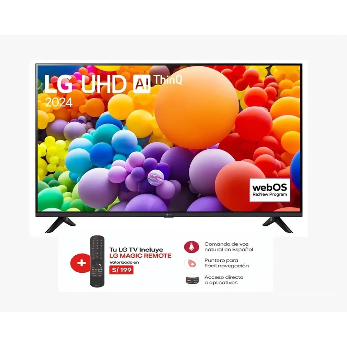 LG - TELEVISOR SMART TV LG UHD 4K 50" 50UT7300 2024