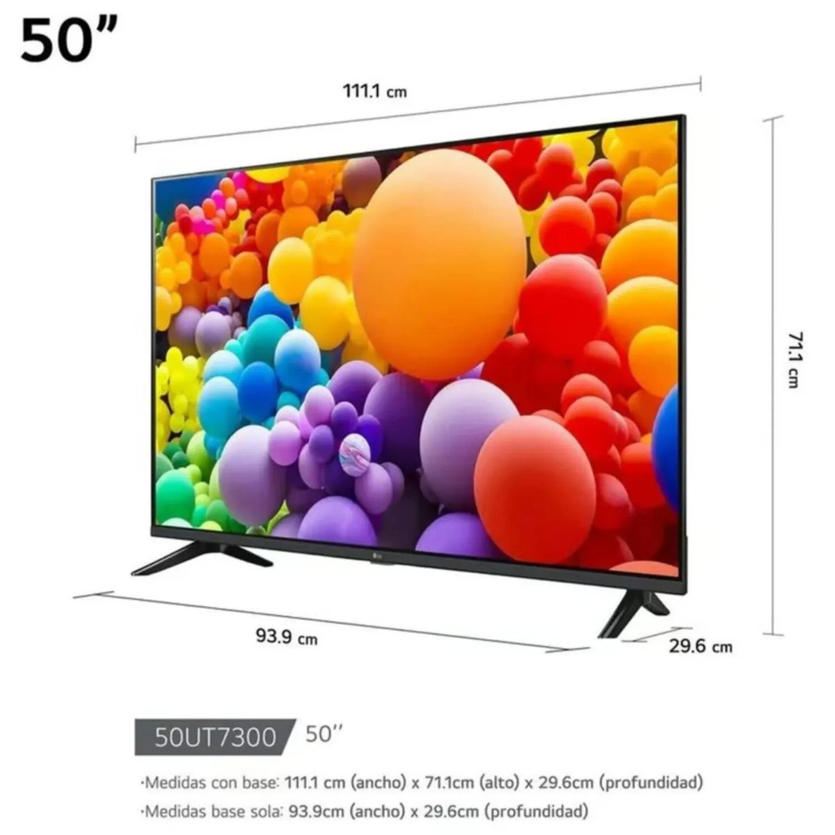 LG - TELEVISOR SMART TV LG UHD 4K 50" 50UT7300 2024