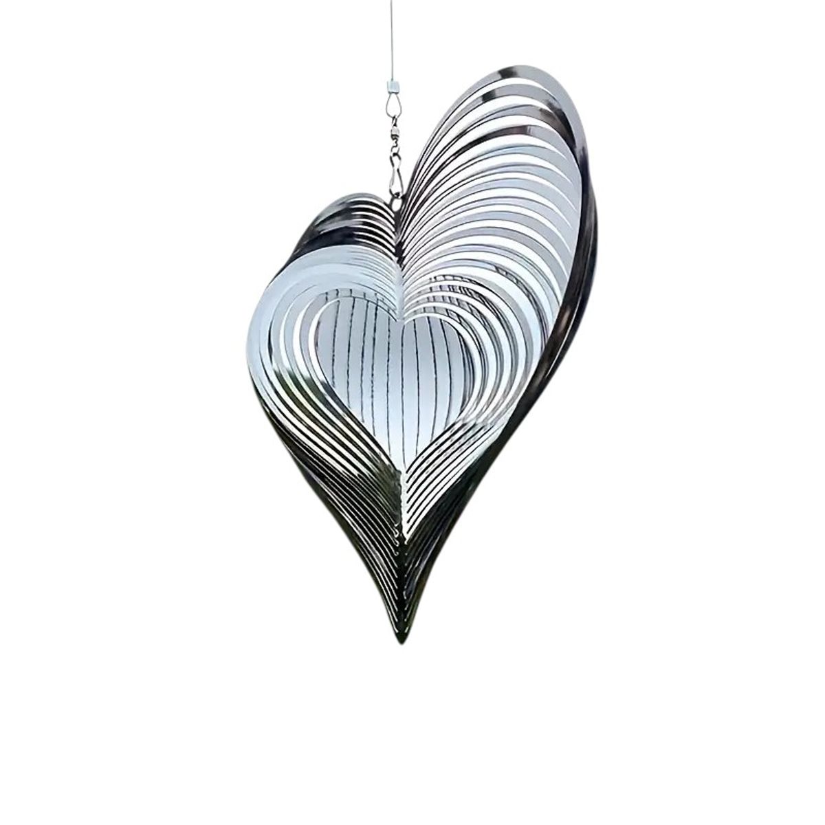 GENERICO - ADORNO CAMPANILLA SPINNER DE VIENTO 3D INOXIDABLE 304