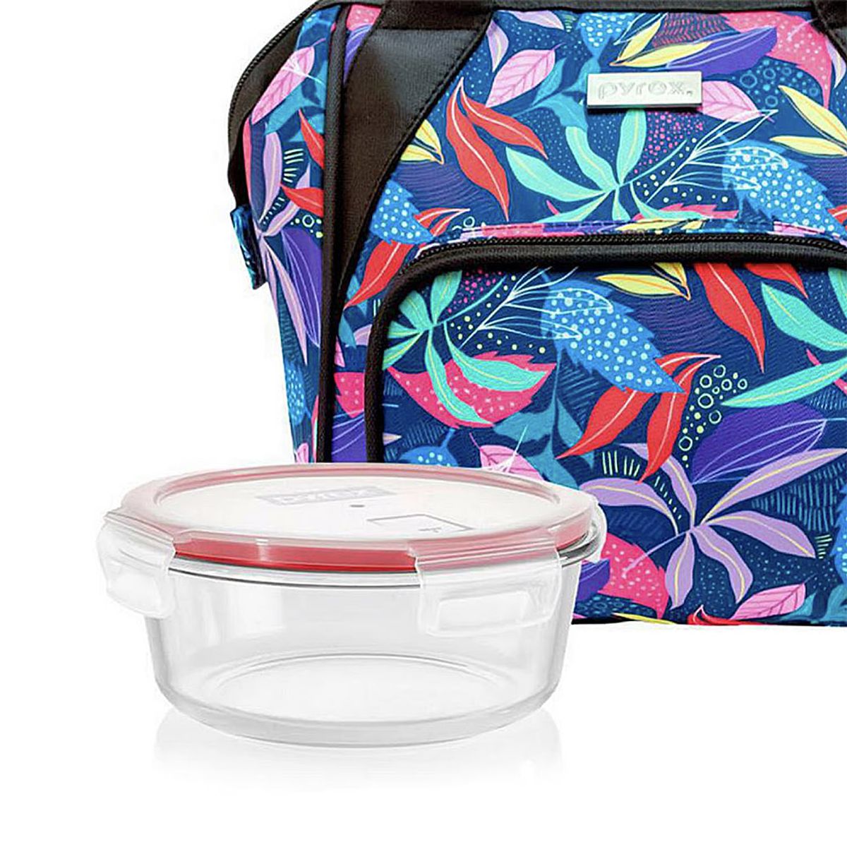 PYREX - Lonchera Ejecutiva Pyrex Palmeras CReflactario Red 400ml