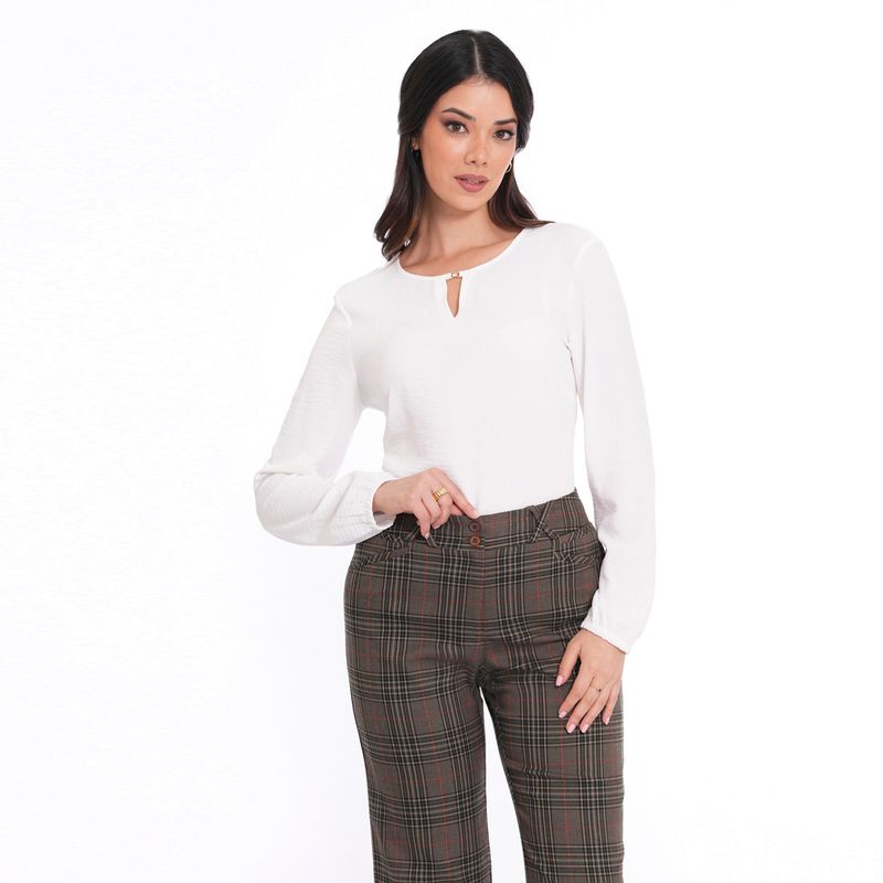 MAE ALCOTT - PANTALON BLANCA MAE ALCOTT
