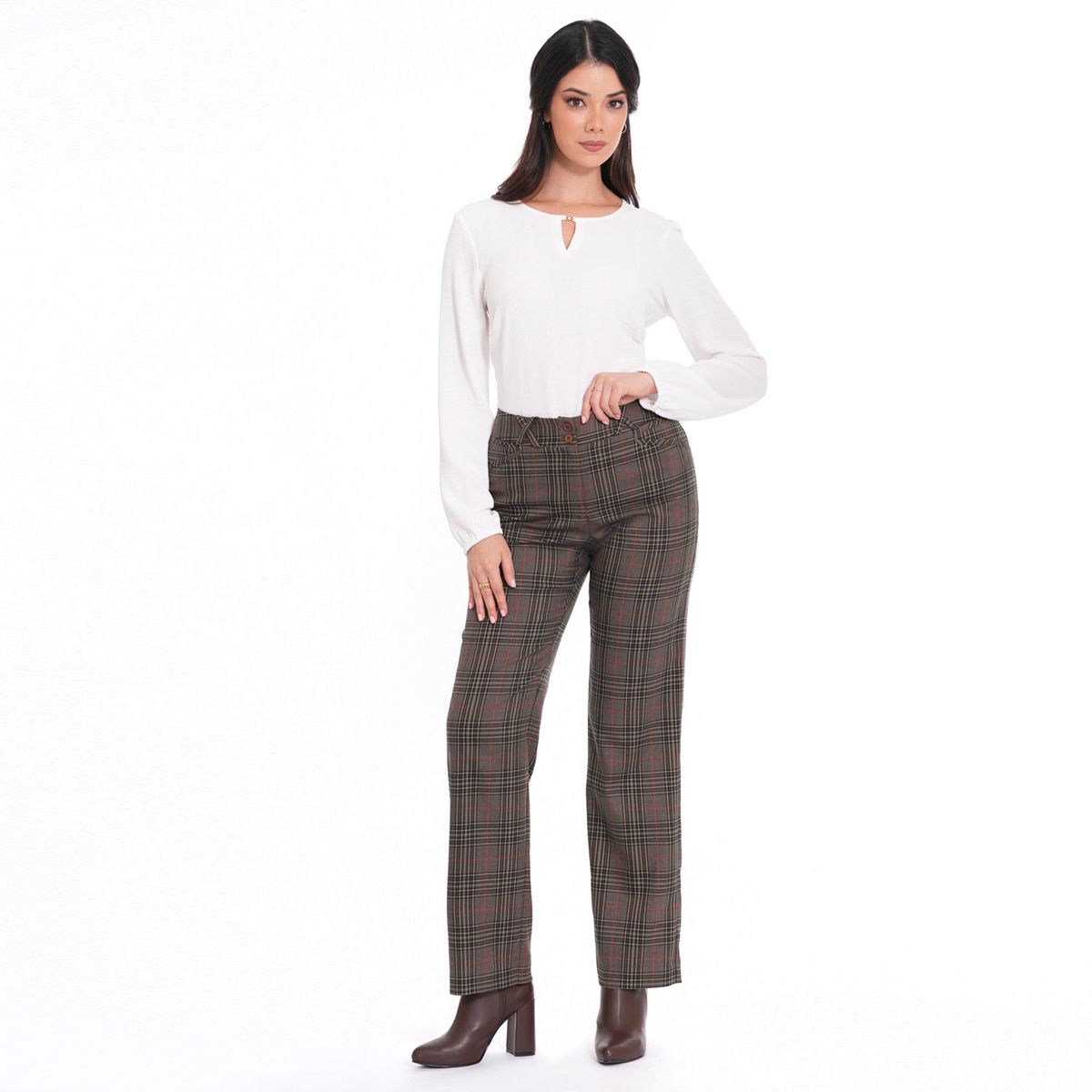 MAE ALCOTT - PANTALON BLANCA MAE ALCOTT