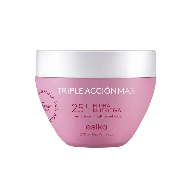 ESIKA - Crema Facial XL Hidra Nutritiva Triple Acción Max 25 200g Esika