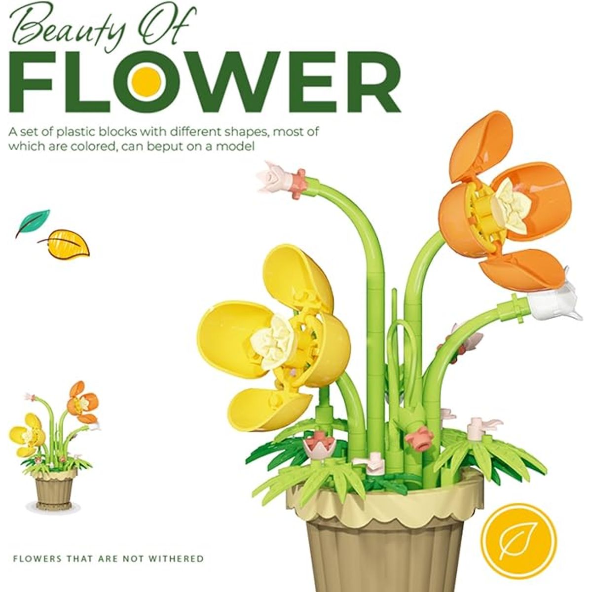 OEM - Bloques de construcción de flores en maceta - BELLEZA