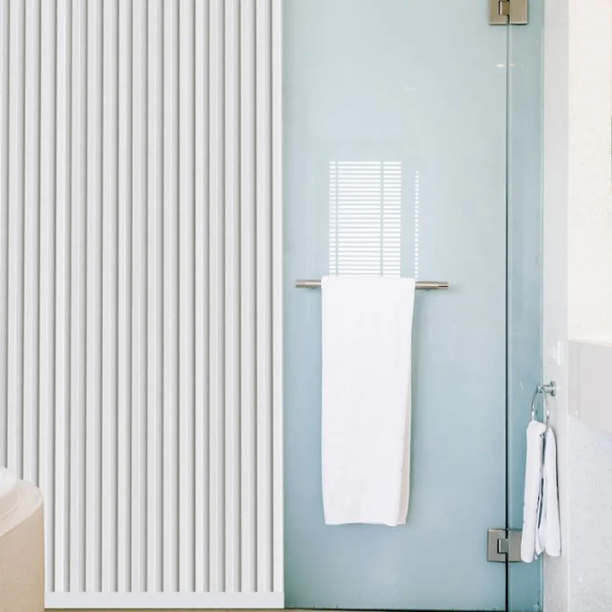 DECORPLAS - Wall Panel Wpc Para Interior Acanalado Delgado Por Unidad Color Capri