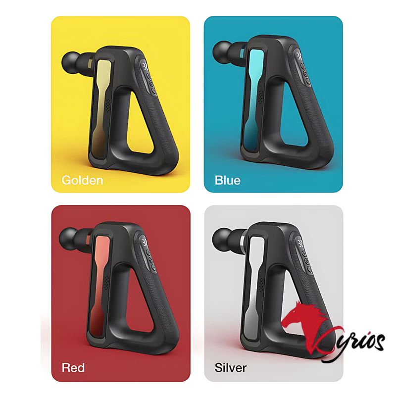 NO LOGO - Masajeador Modelo Fascial Gun Recargable Con 8 Cabezales