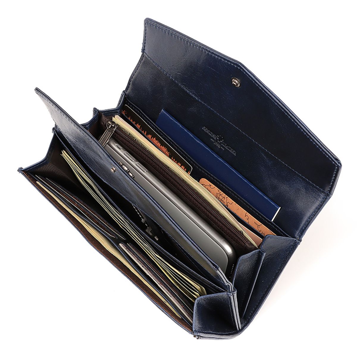 ARMUZ - Billetera de Cuero Genuino con BP892 RFID.  Mujer