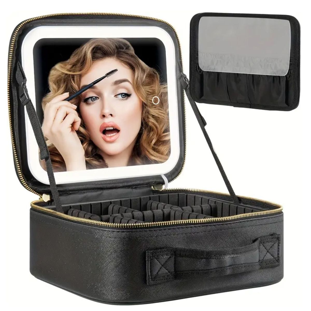 OEM - Organizador De Maquillaje Con Espejo Y Luz Led Recargable