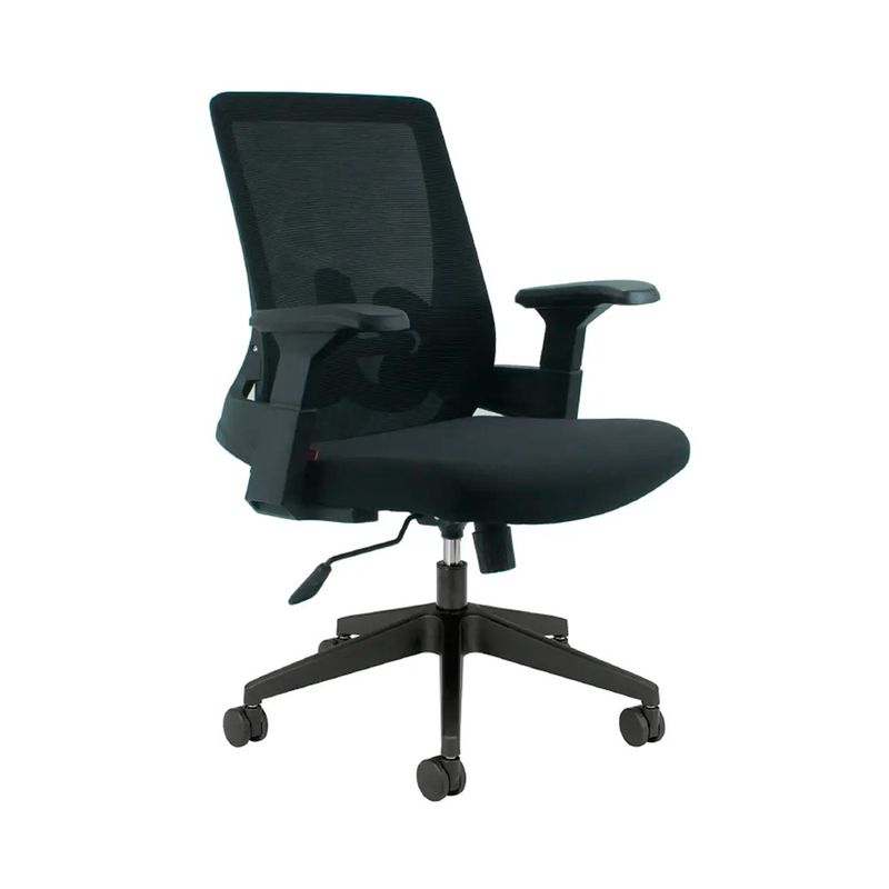 OFIDEAS - Silla De Oficina Brazos Abatibles Dolphin Negro Ofideas