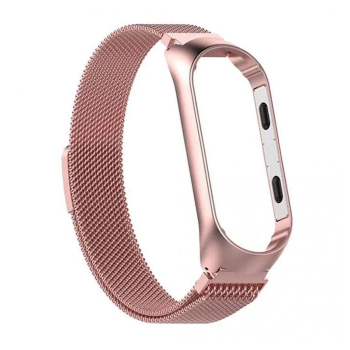 GENERICO - Correa Acero Malla Magnetica Para Xiaomi Mi Band 3, 4 Mi Band 5