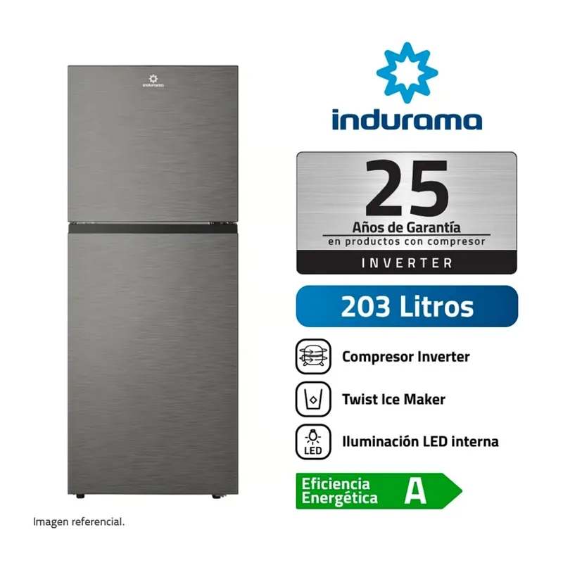 INDURAMA - Refrigeradora Indurama 203L Top Mount RI-359I Croma