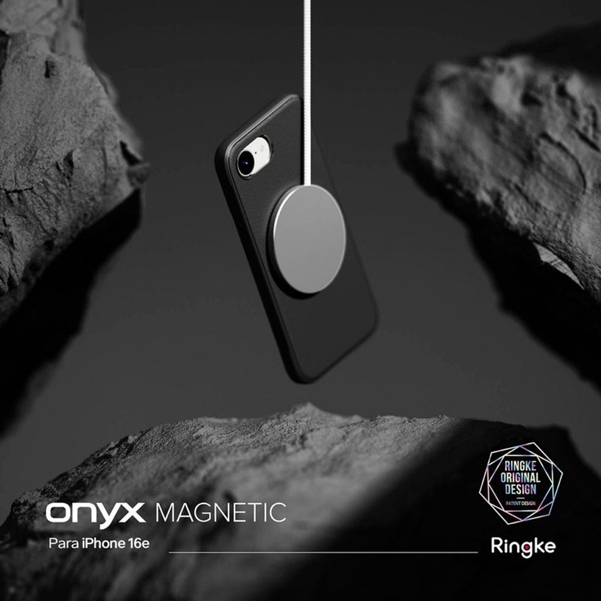 RINGKE - Case Negro Ringke Onyx Para iPhone 16e Con Magsafe