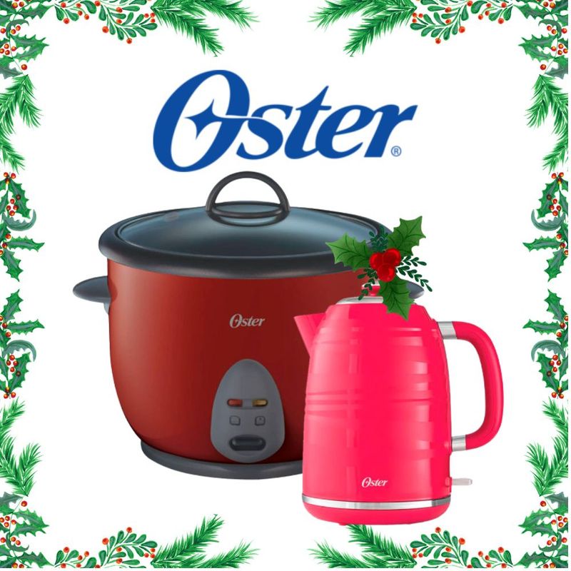 OSTER - COMBO OSTER ARROCERA 1.8 LT CKSTRC1700R + HERVIDOR 1.7 LT BVSTKT4177M
